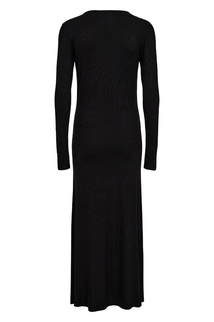 Natalia Ls Long Dress | Black | Kjole fra Liberté