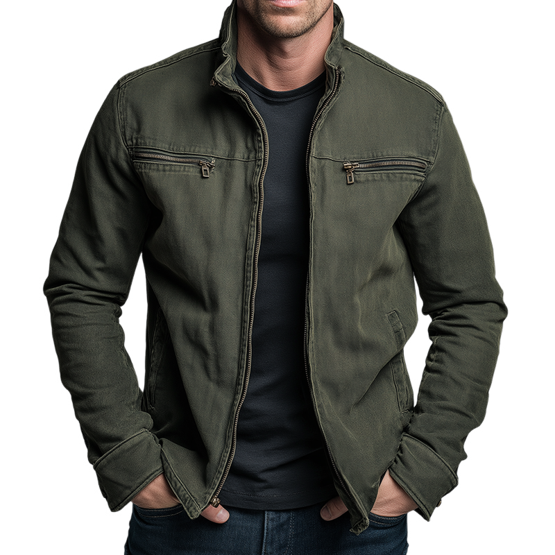 Gertrud | Vintage Cotton Zip Jakke