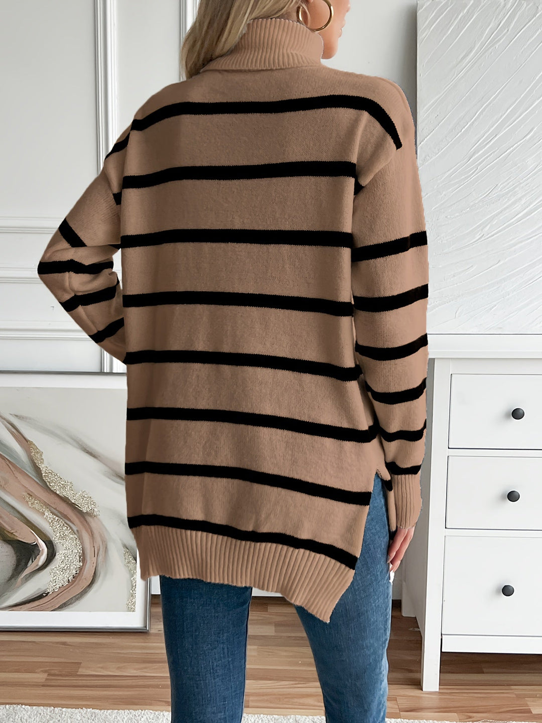 Stribet Sweater