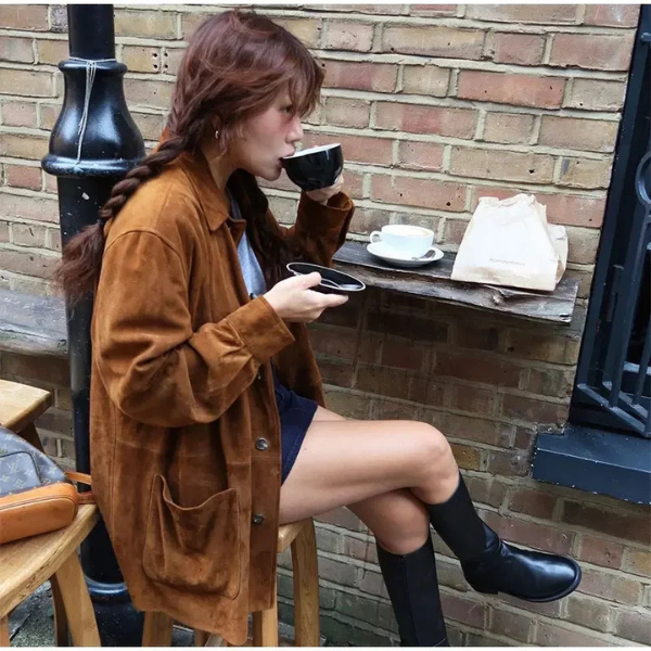 Suede Statement Frakke
