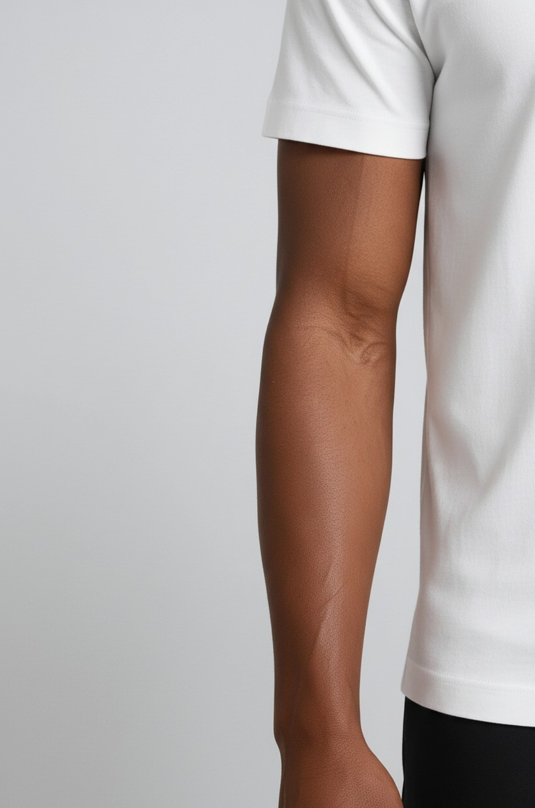 Hvid Slim-Fit T-Shirt til Mænd