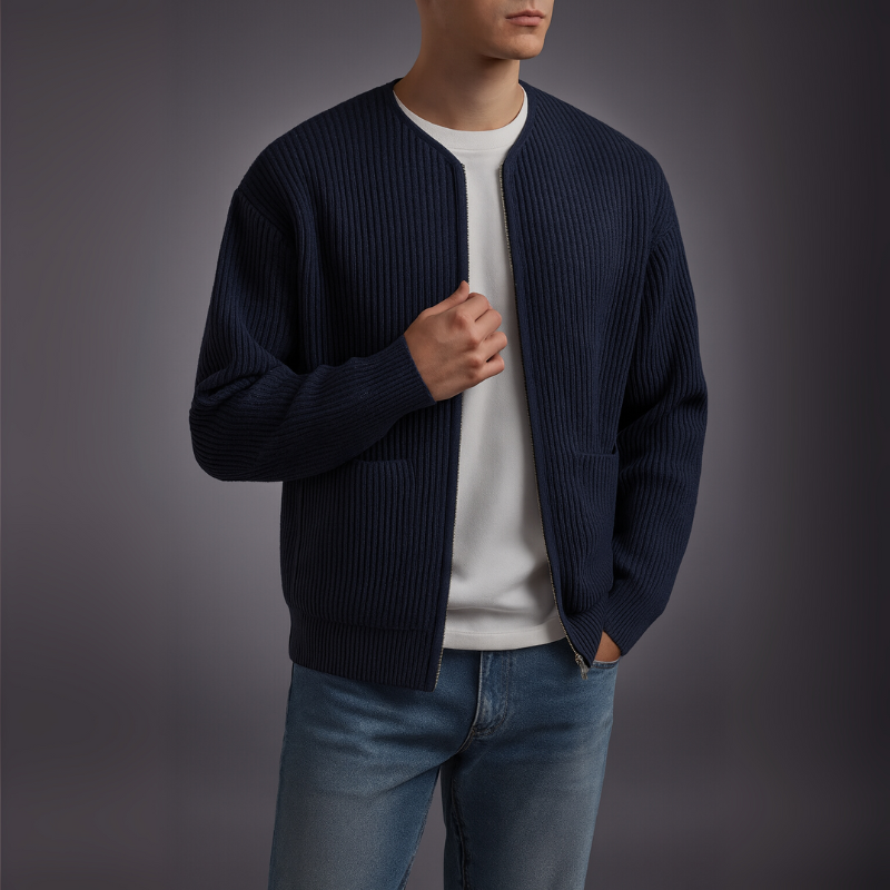 Calvin – Zip Cardigan