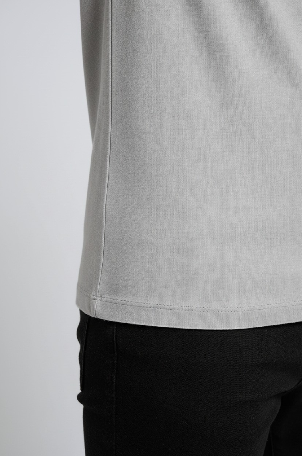 Herre Slim-Fit T-Shirt i Sølv Mist