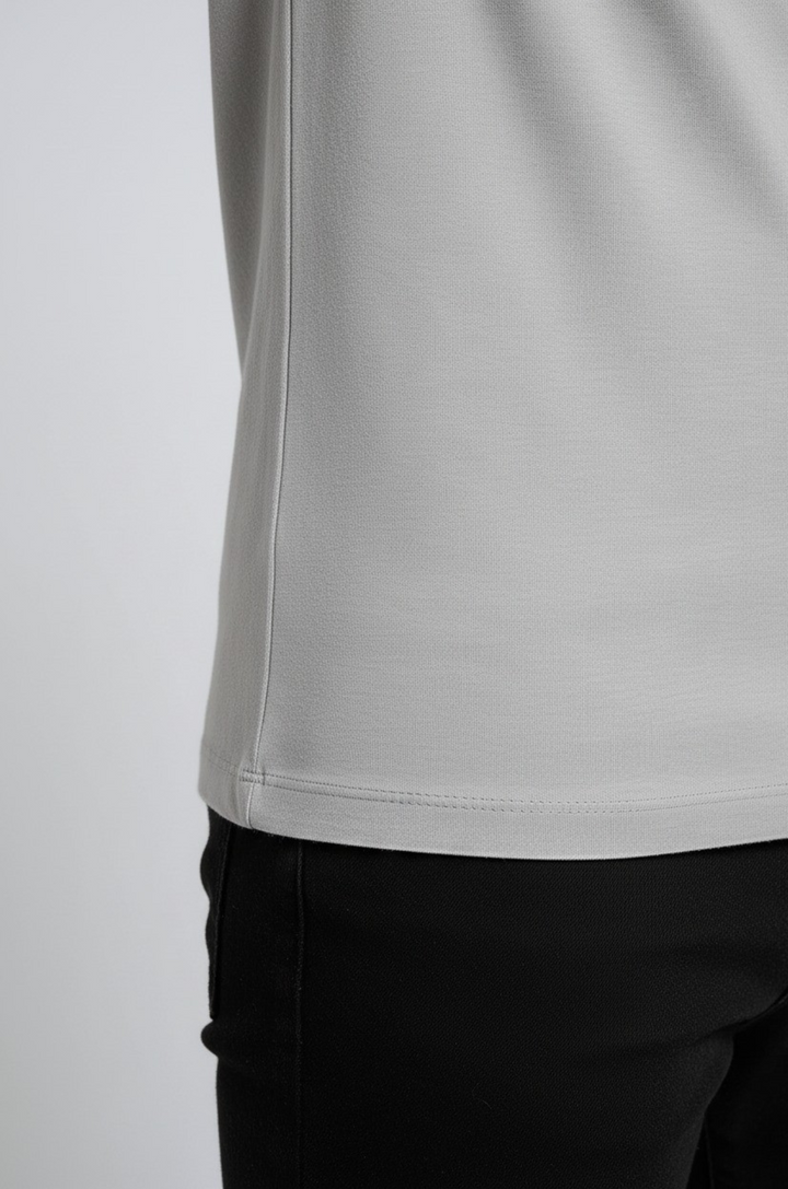 Herre Slim-Fit T-Shirt i Sølv Mist