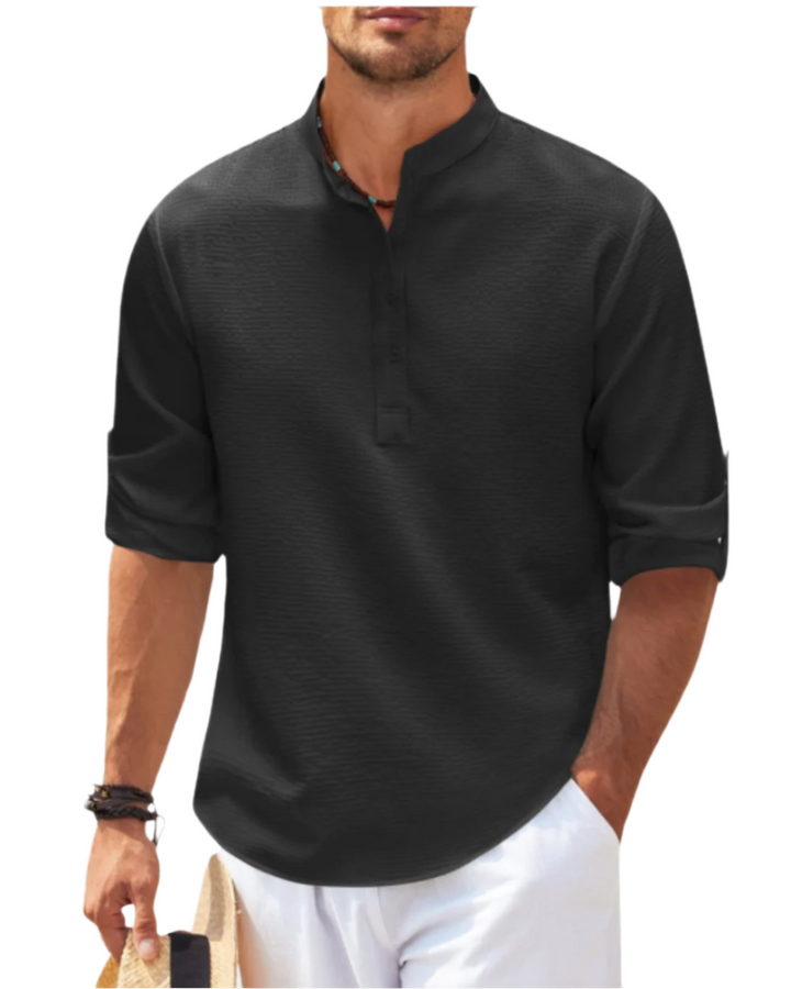 Langærmet Polo T-shirt
