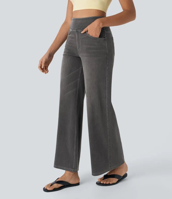 Komfortable jeans med høj talje