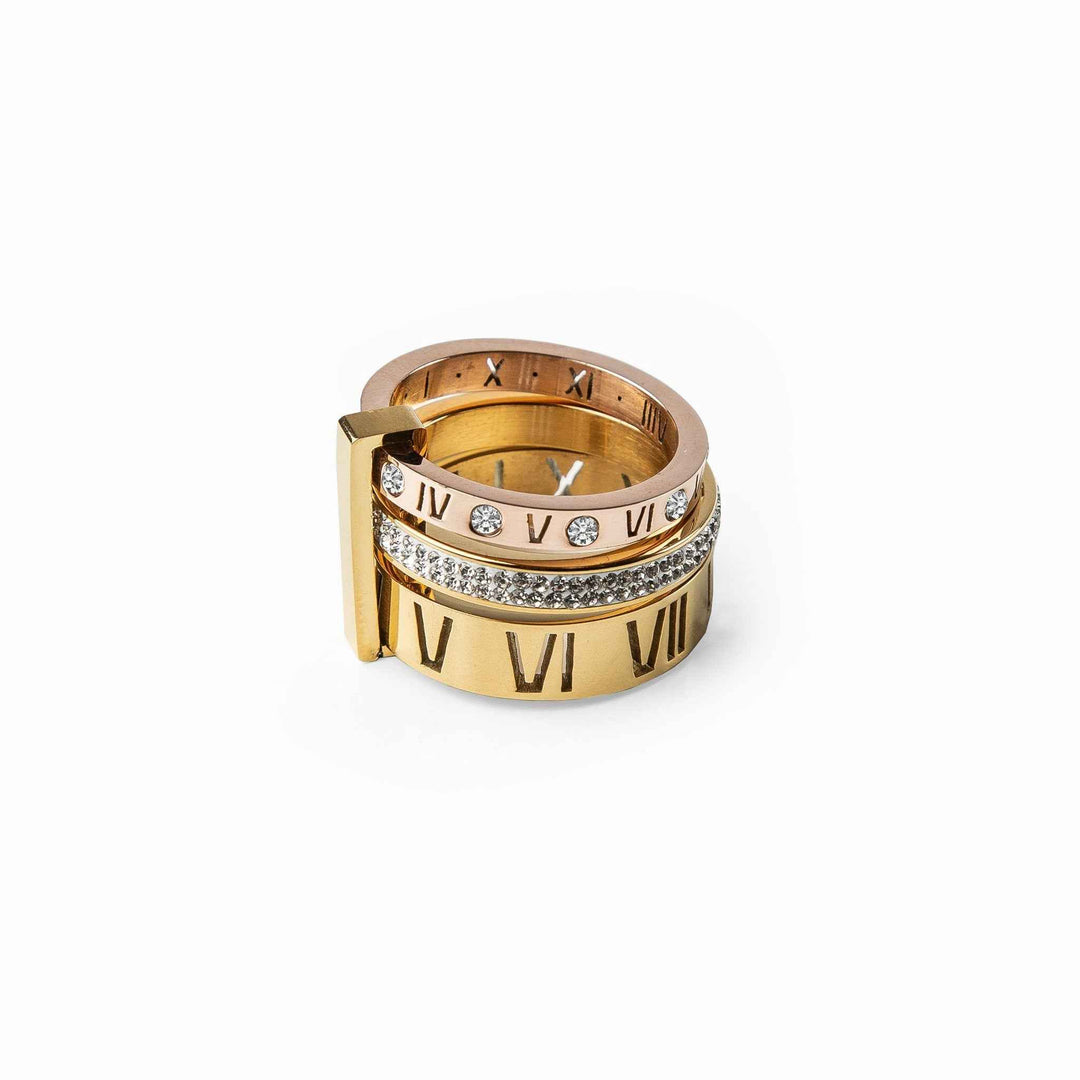 Triple Glitrende Ring