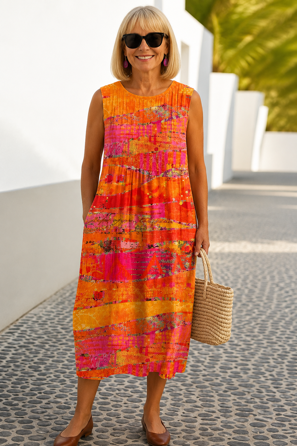 Faye™ Sunset Midi Kjole