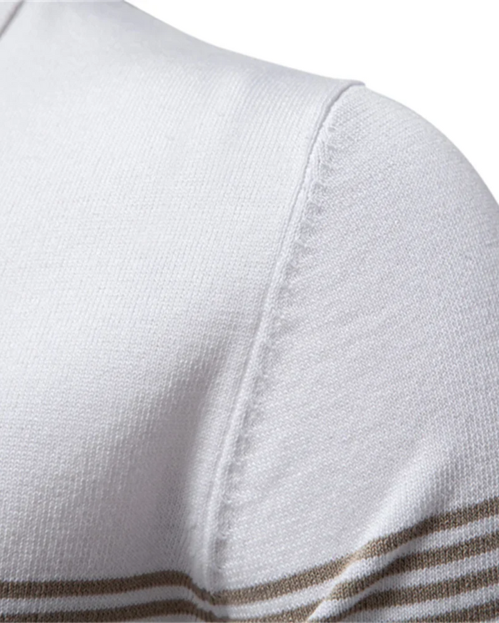 Polo T-shirt med Striber