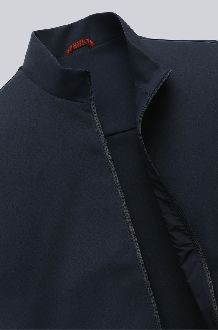 Herre Casual Ståkrave Vest med Lynlås