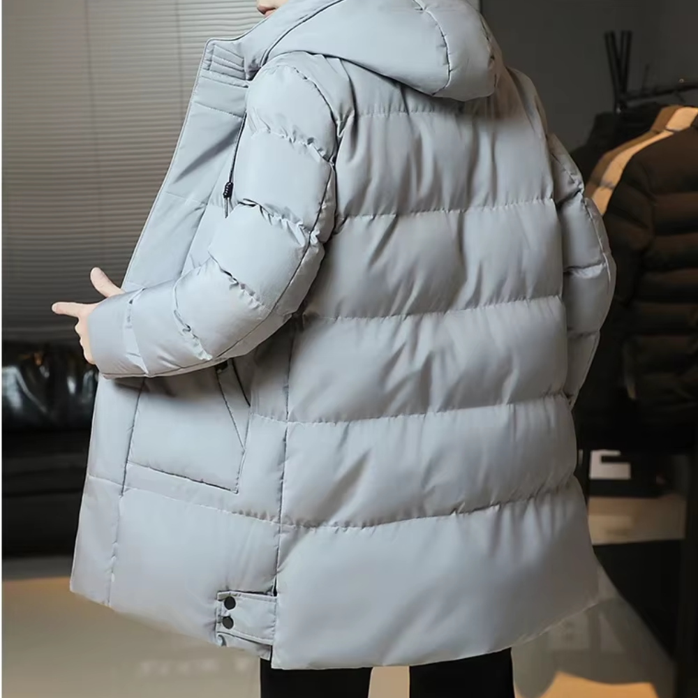 Elegant lang vinterjakke