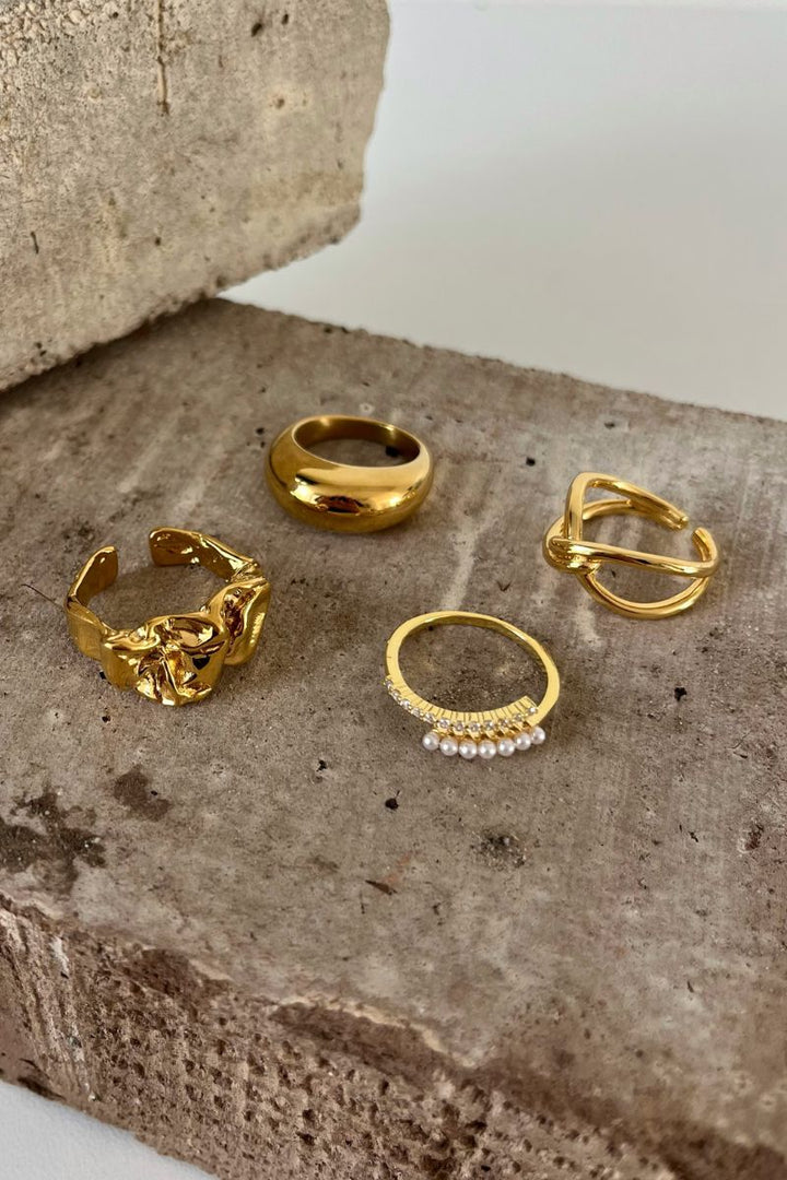 Chunky Charm Ring | Forgyldt | Ring fra Birdsong