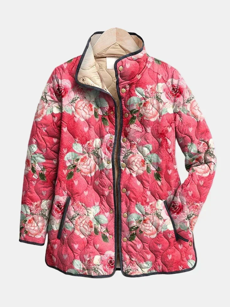 DELACROIX | Quiltet Jakke Hindbær-rosa Astrid
