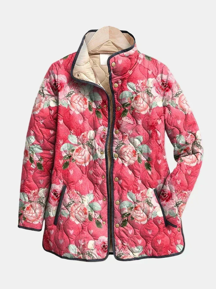 DELACROIX | Quiltet Jakke Hindbær-rosa Astrid