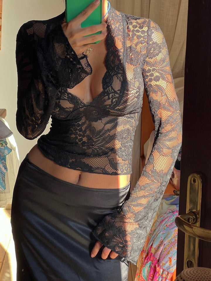 Smuk blonde top - sort
