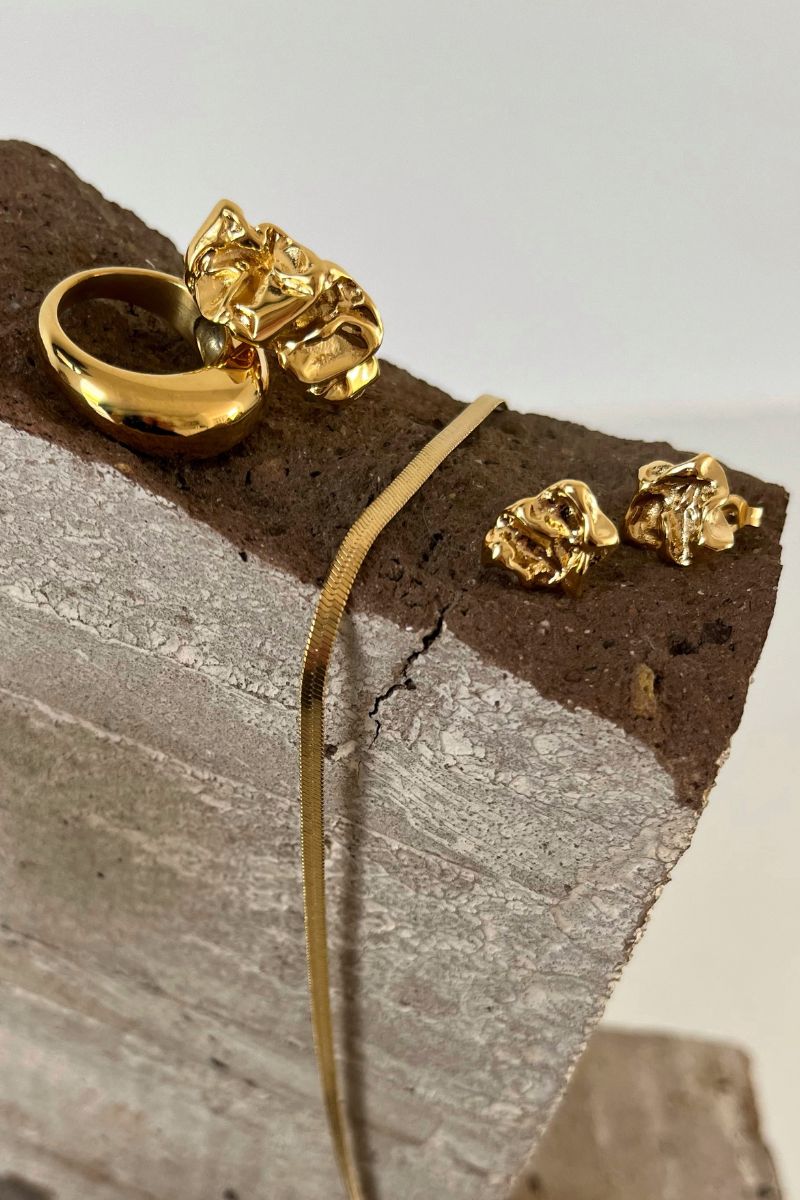 Chunky Charm Ring | Forgyldt | Ring fra Birdsong
