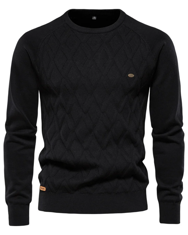 Herresweater med Ternet Design V2