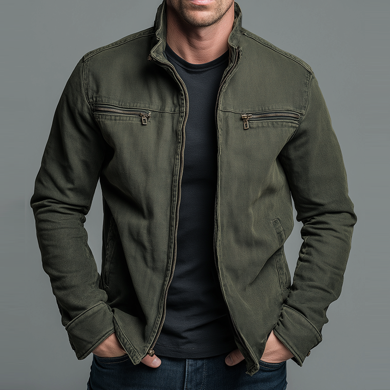 Gertrud | Vintage Cotton Zip Jakke