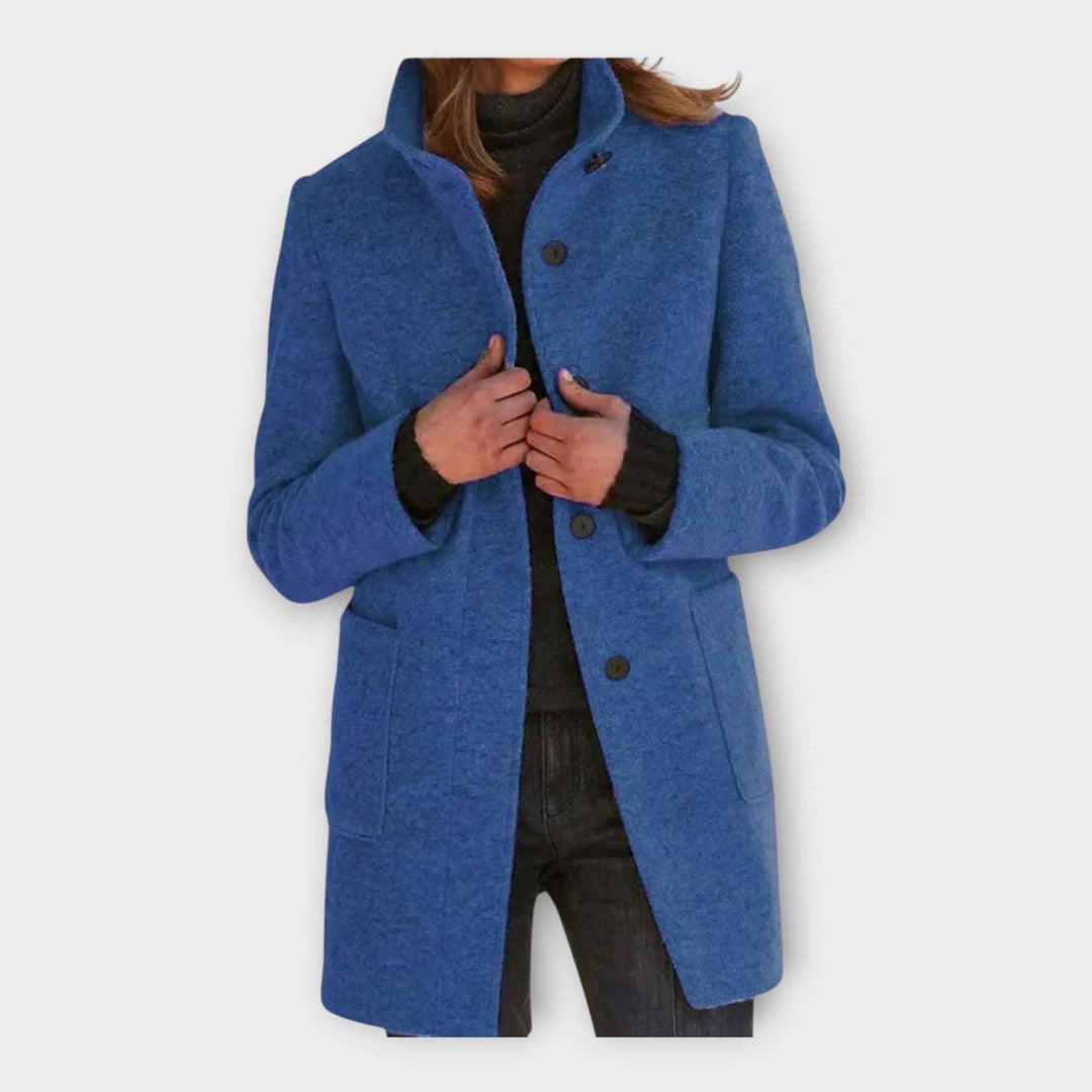 Elegant Frakke med Tidens Linie
