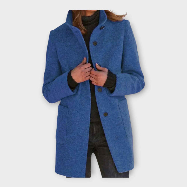 Elegant Frakke med Tidens Linie