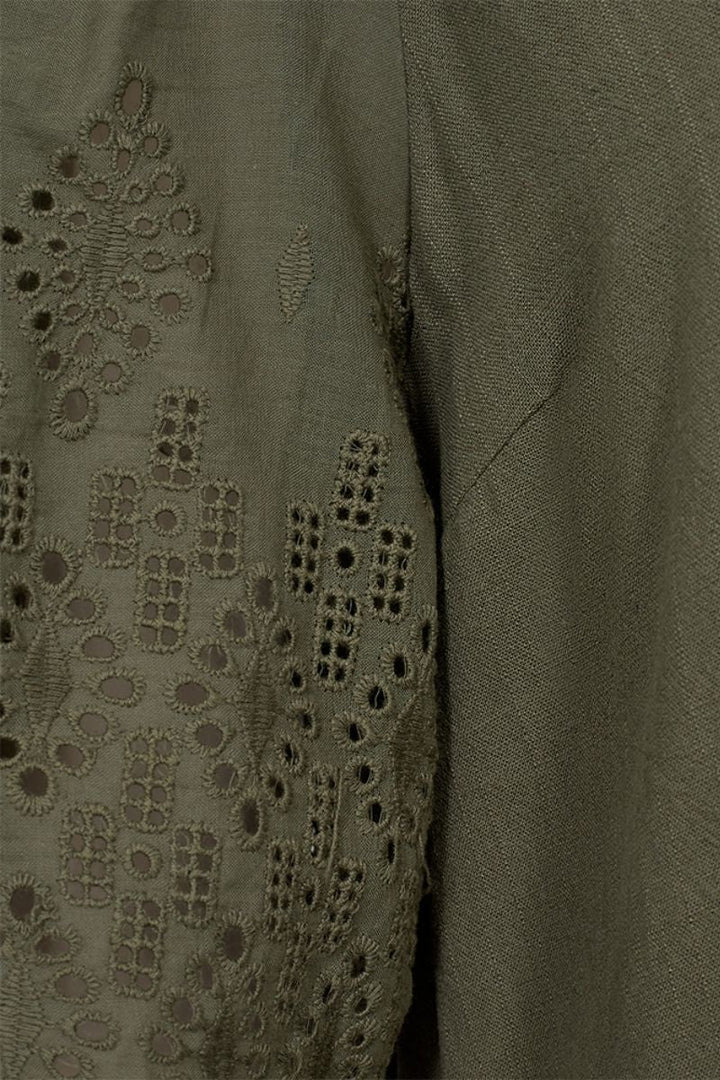 Lara Dress | Deep Lichen Green | Kjole fra Freequent