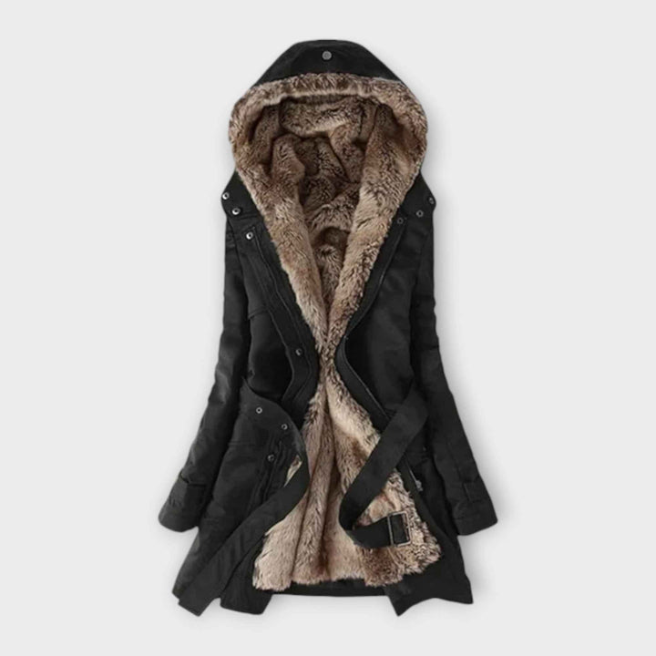 Mikash - Uldfrakke med Floral For
