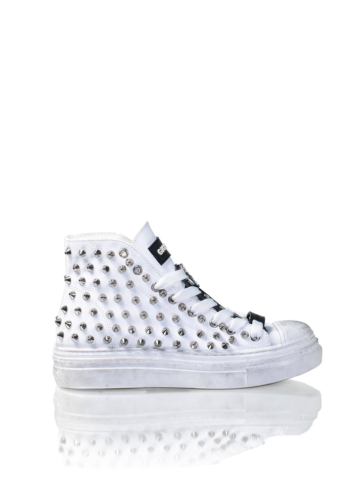 STUDSET Hvid Sneakers
