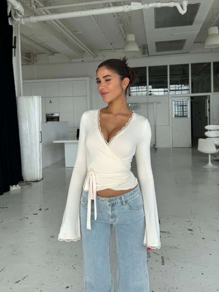 Ballerina basic top - creme