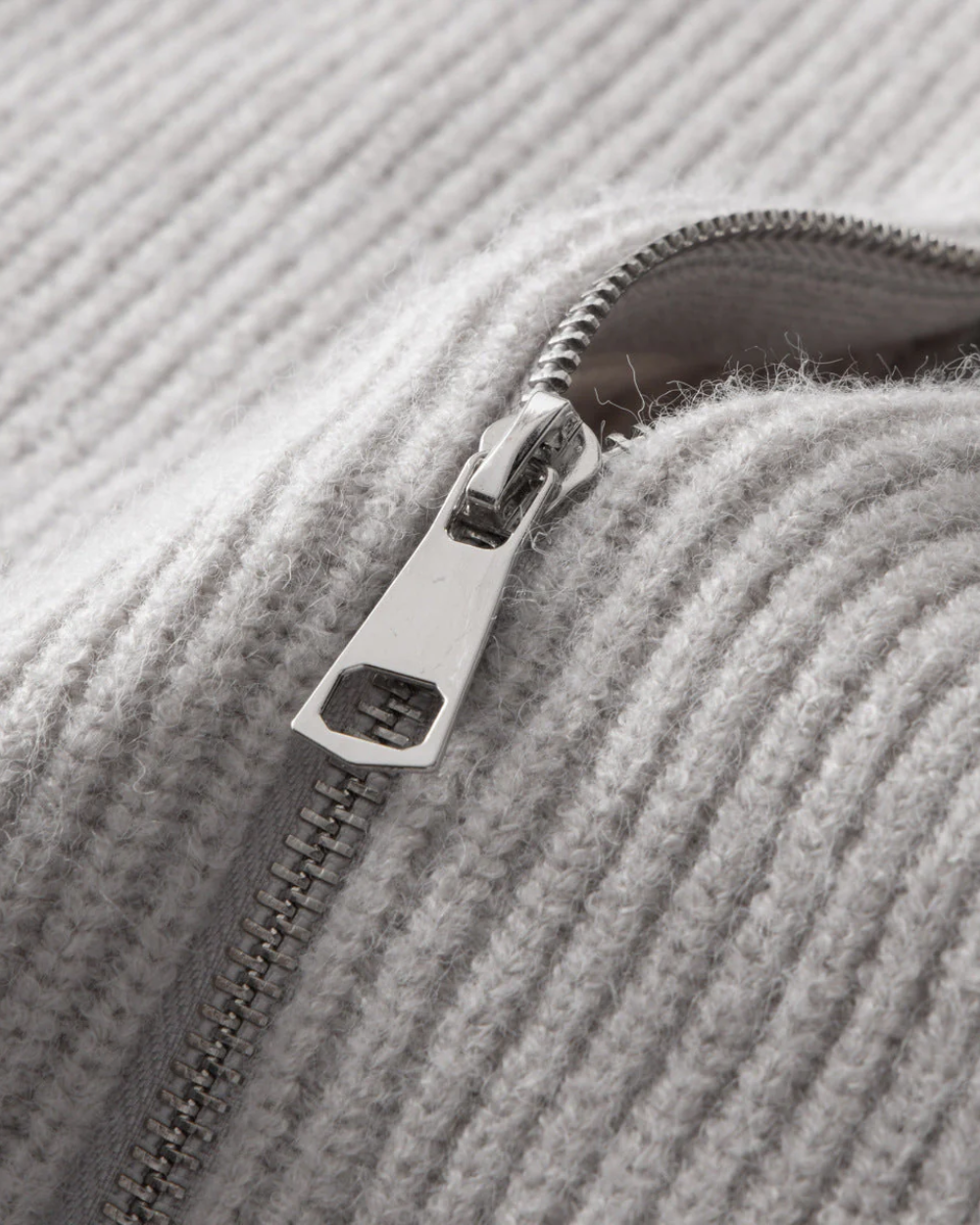 Four Seasons Merino Uld Zipped Cardigan