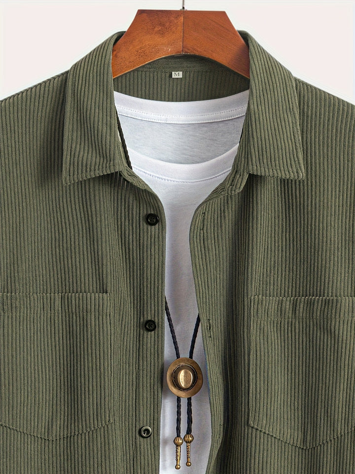 Casual Corduroy Cardigan