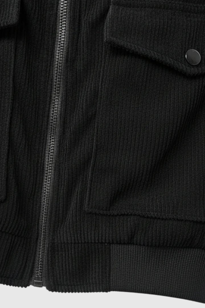 Herre Corduroy Jakke - Sort