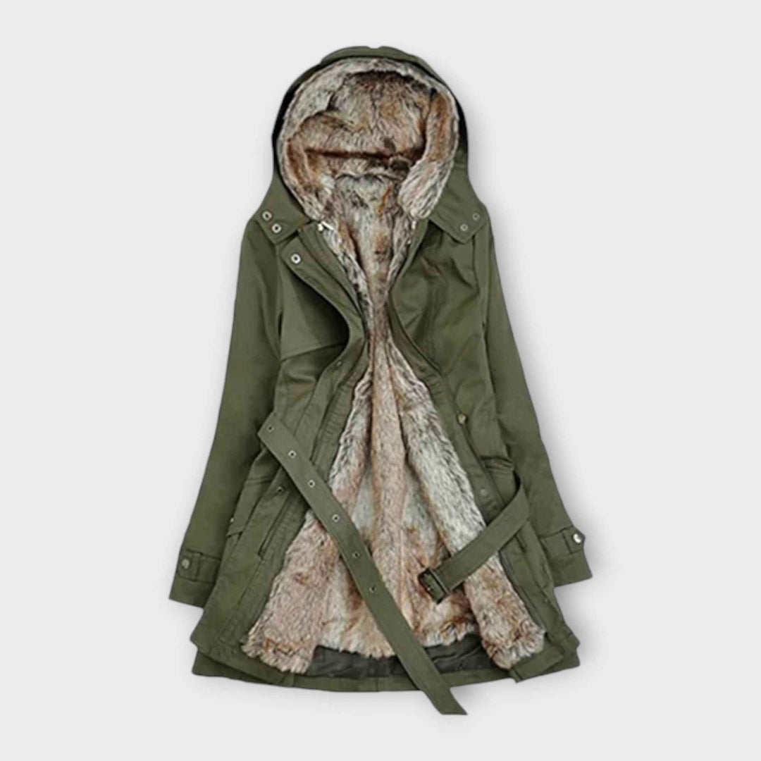Mikash - Uldfrakke med Floral For