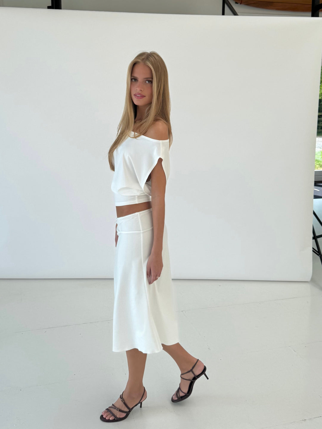 Helia basic nederdel - hvid