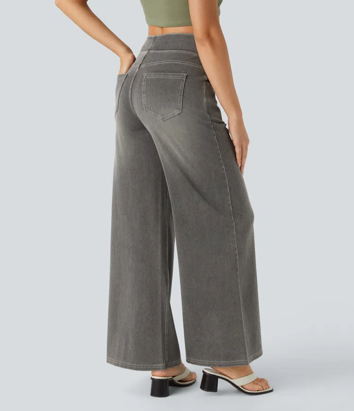 Komfortable jeans med høj talje
