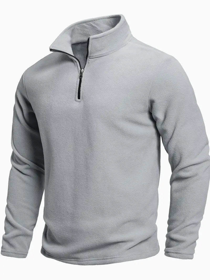Langærmet Zip Sweater