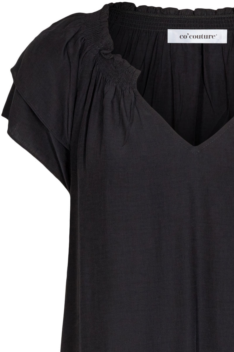 Sunrise Cropped Dress | Sort | Kjole fra Co'couture