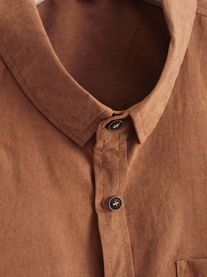 Casual Kortærmet Bomulds Skjorte