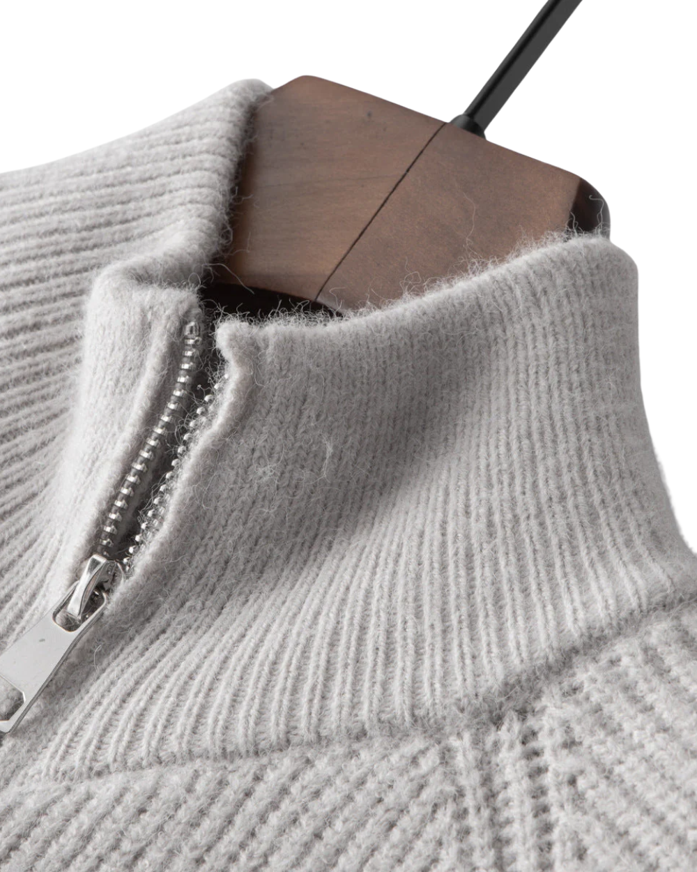 Four Seasons Merino Uld Zipped Cardigan