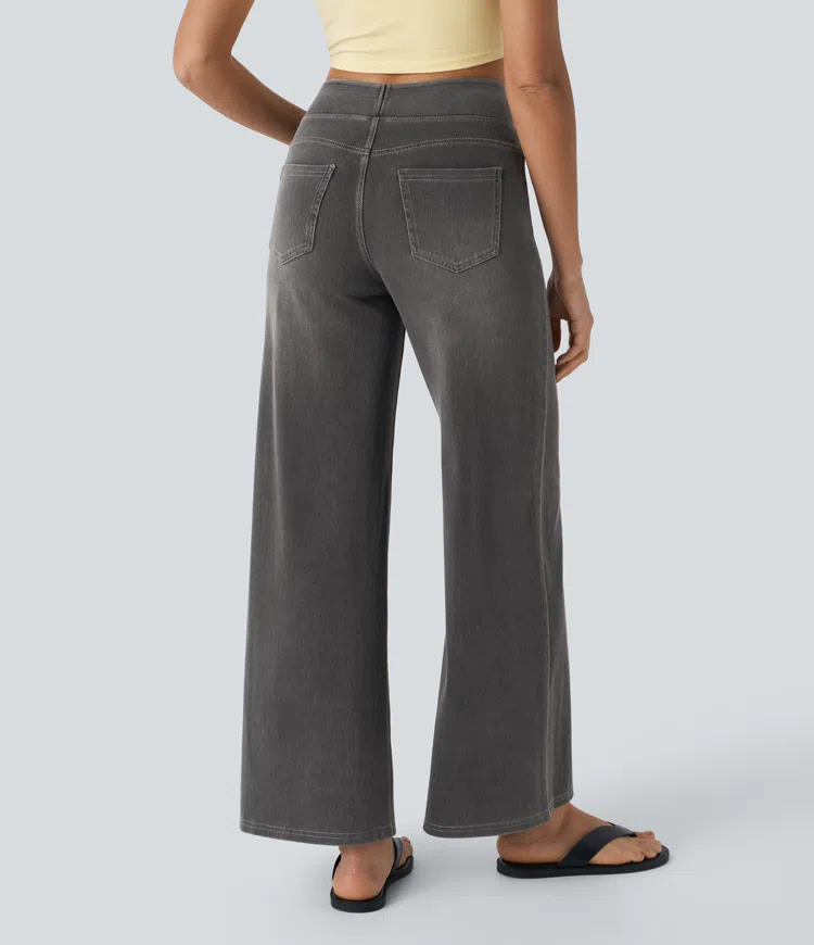 Komfortable jeans med høj talje