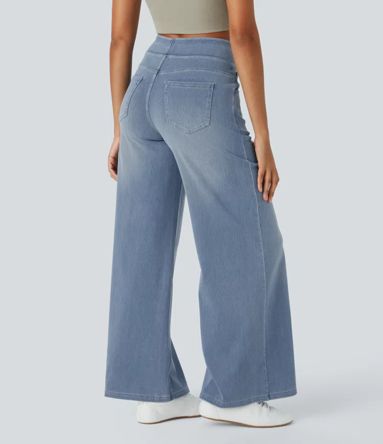 Komfortable jeans med høj talje