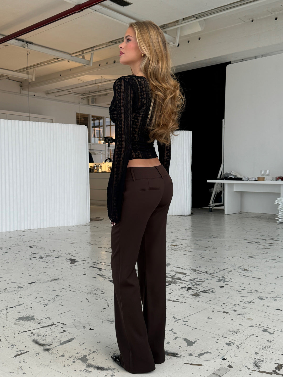 Lyra blonde top - sort
