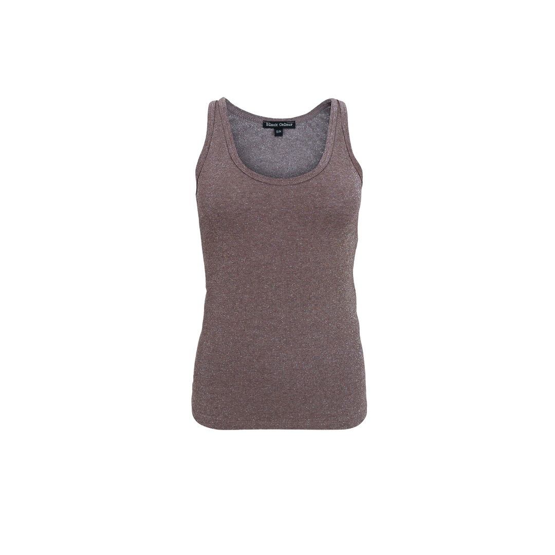 FAYE Lurex top - Taupe