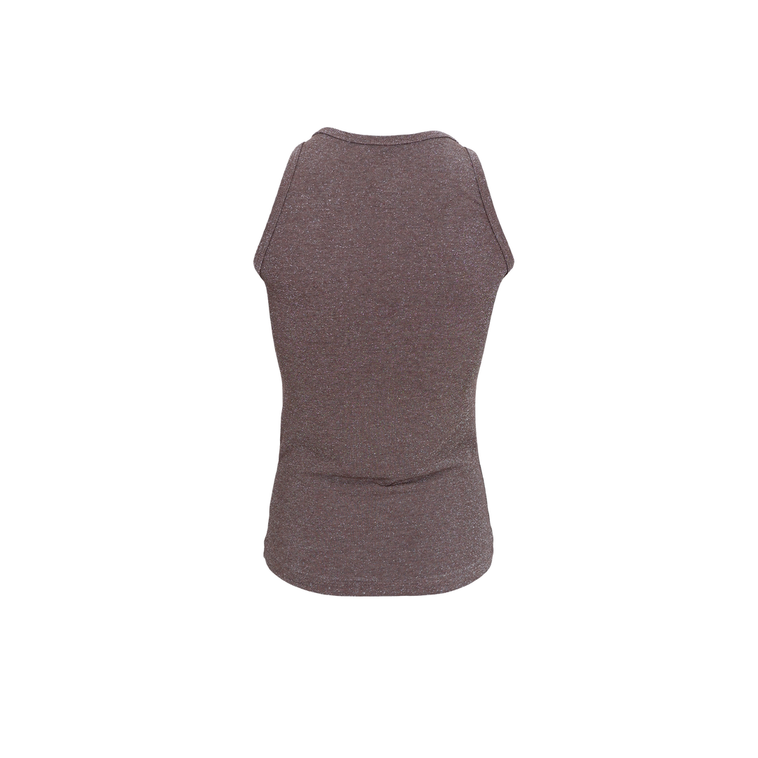 FAYE Lurex top - Taupe