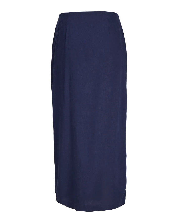 BREEZE maxi nederdel, navy