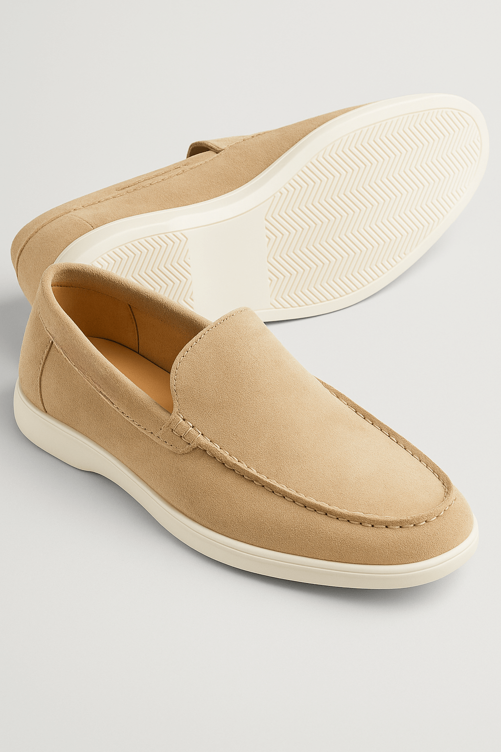 Casual Herreloafers – Beige