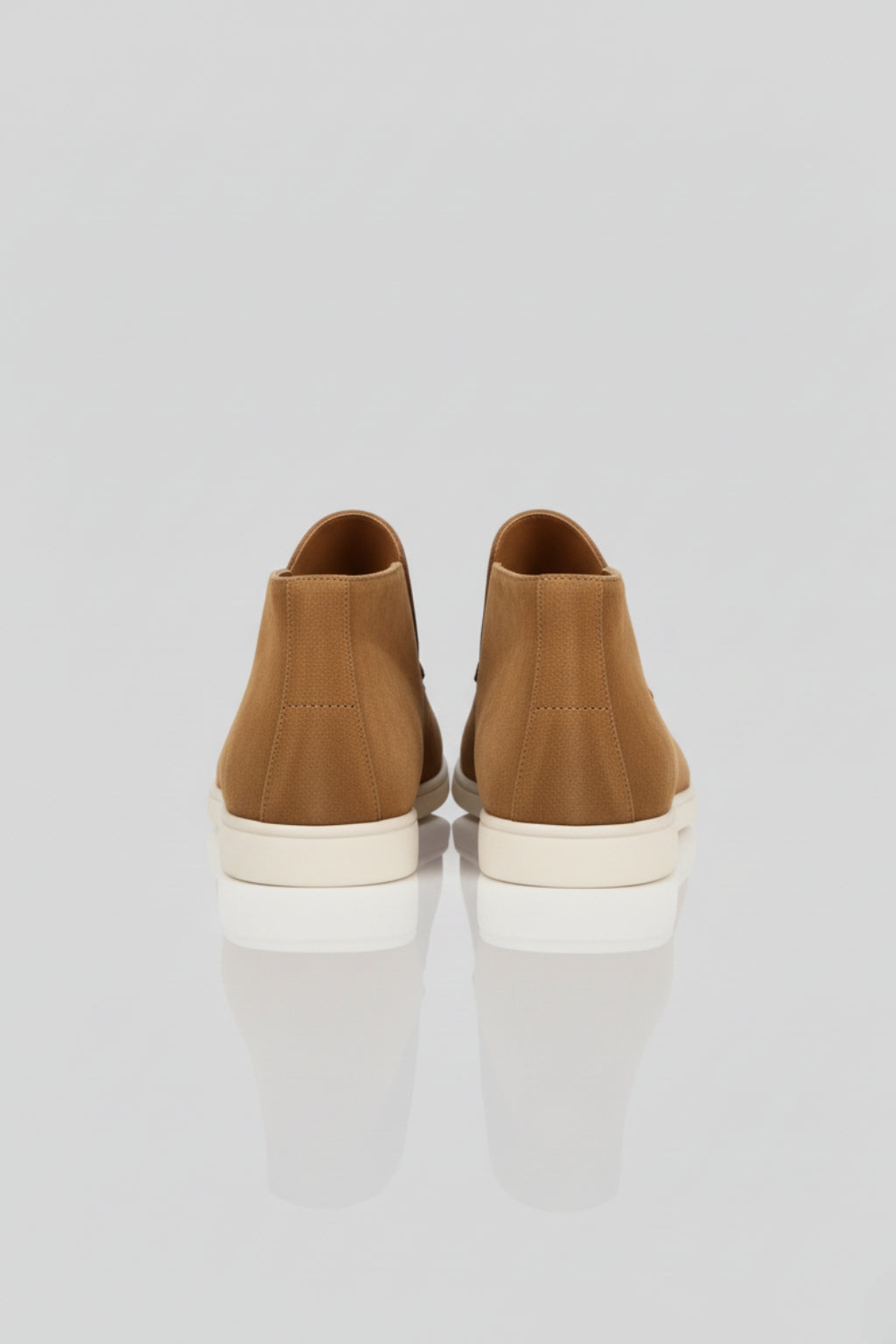 Herre Ruskinds Loafer Støvler – Slip-On Chukka Stil, Flad Hæl – Brun