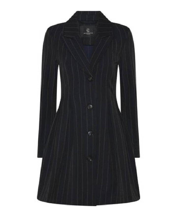Bruuns Bazaar HydrangeaBBT Tova Dress - Black Pinstripe