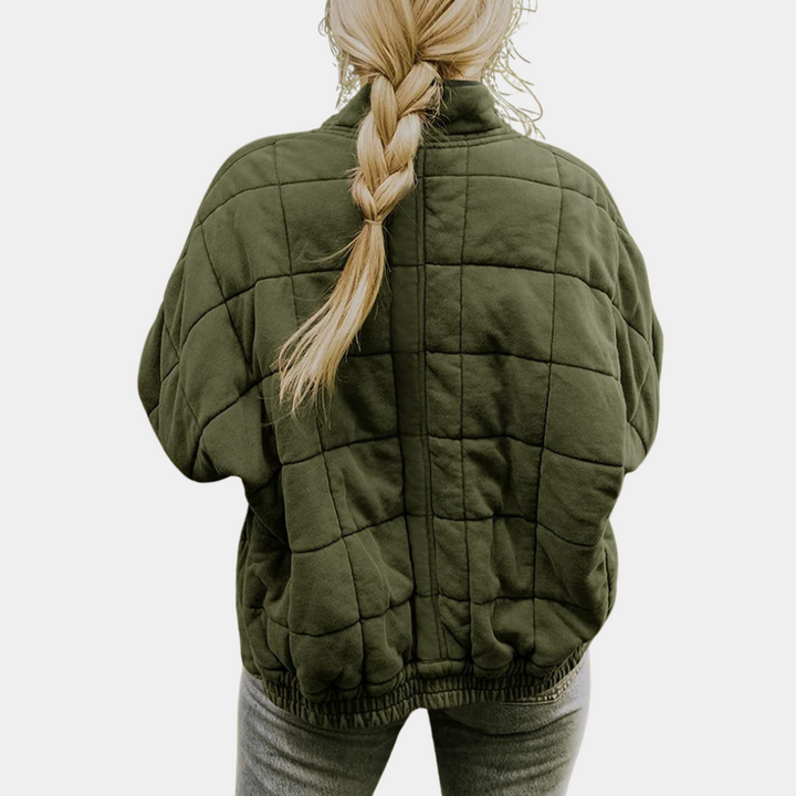Elegant og komfortabel quiltet jakke
