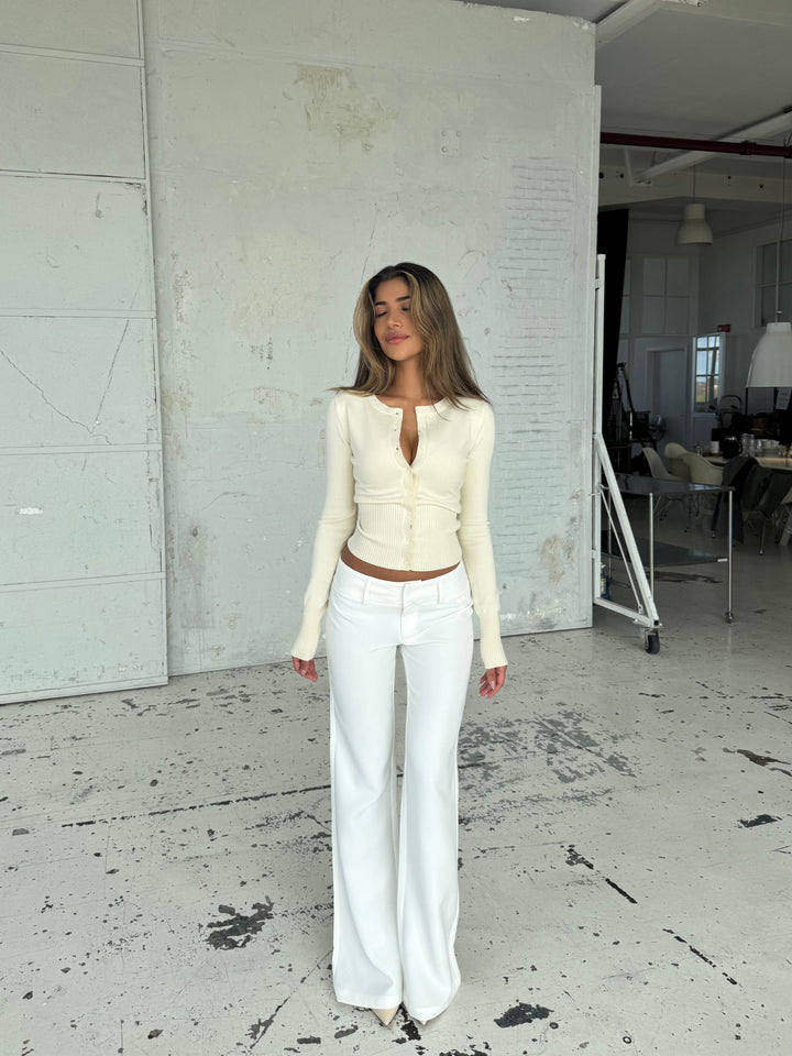 Knit Cardigan - cream