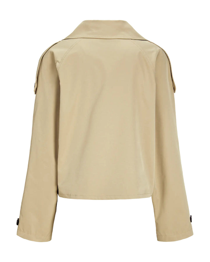 CARLIE kort trenchcoat, beige